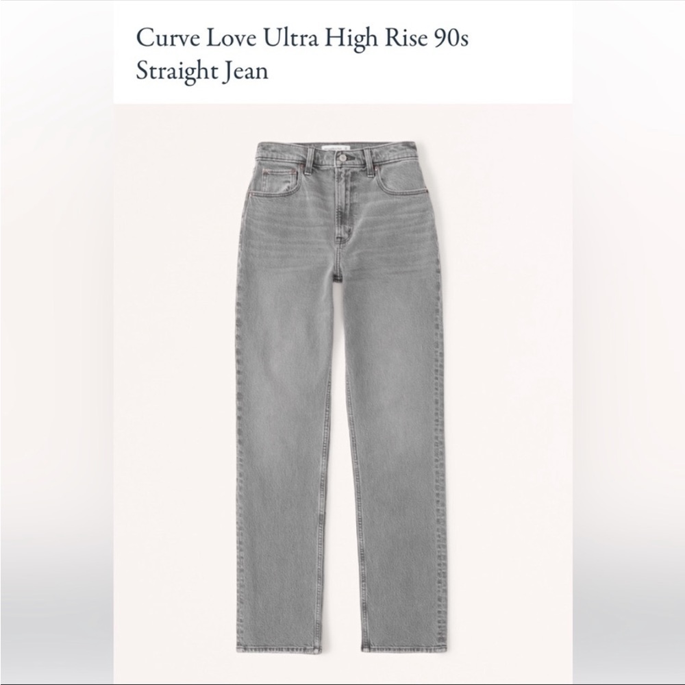 Abercrombie curve love ultra high rise jean